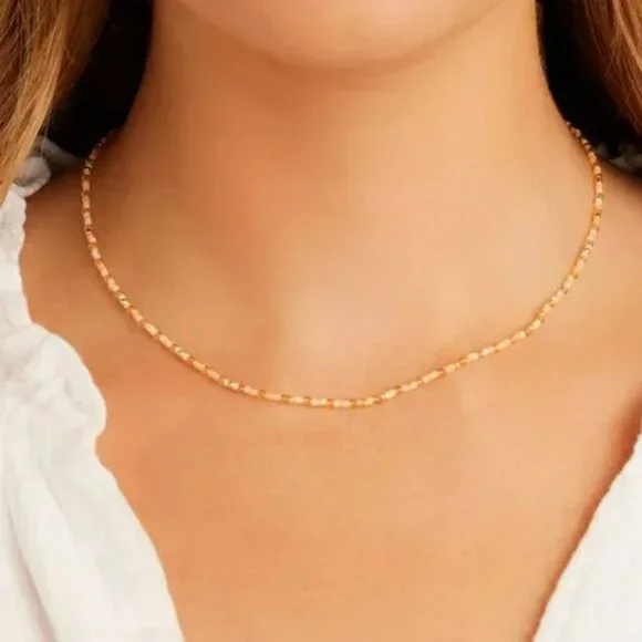 Gorjana Poppy Gem Necklace in Citrine - Picture 3 of 5